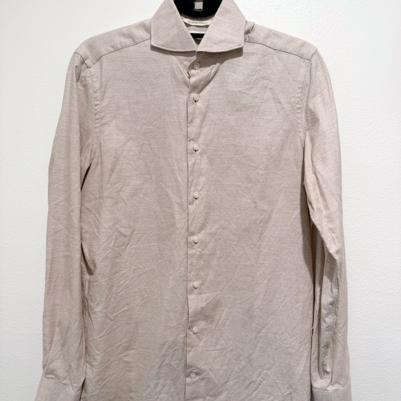 Mens Suit Supply Slim Fit Egyptian Cotton Button Down Shirt Size 37/38 14 1/2/15 - Picture 7 of 9